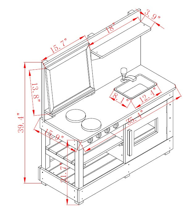 Mud Kitchen - Blackboard